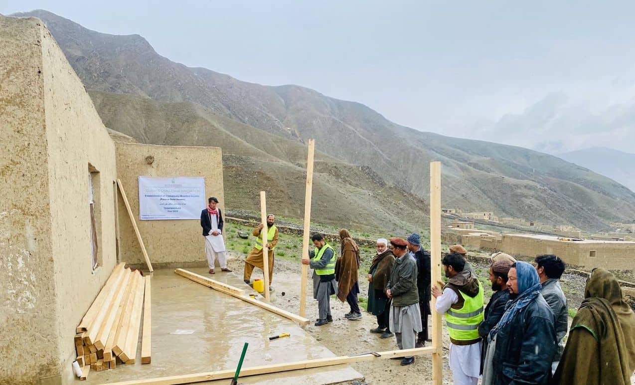 During construction of the structure 2